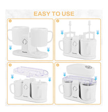 Load image into Gallery viewer, Pukomc Ice Cream Maker Machine for Home Use, with Two Ice Cream Bowls,Simple Operation and Easy to Clean,White
