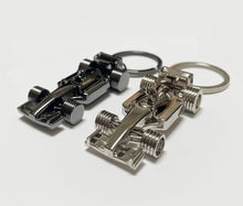 Load image into Gallery viewer, F1 Keychain (Silver and Black Cool 3D Metal Racing Car Model Keychain, Can Be Given as a Gift to Boyfriend, Husband, Father, Driver, Kids and All Fans Who Love F1
