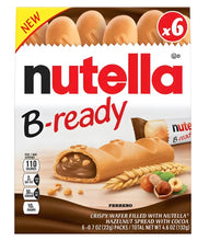 Load image into Gallery viewer, Nutella B-Ready Pack of 6 Bars Plus (10-packs)
