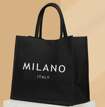 Load image into Gallery viewer, &quot;Milano Italy&quot; Carved Printed Tote Bag,
