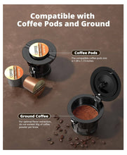 Load image into Gallery viewer, AIRMSEN Grind &amp; Brew Coffee Maker with Built-in Grinder - Single-Serve Machine Compatible with K-Cup Pods
