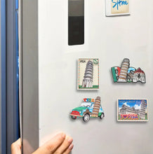 Load image into Gallery viewer, Fiat500 &amp; Pisa Leaning Tower of Italy Refrigerator Magnet
