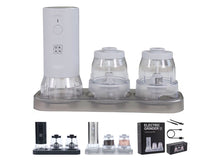 Load image into Gallery viewer, OKAN 585 Electric Salt &amp; Pepper Grinder – USB-C Rechargeable, Adjustable Ceramic Burr, One-Hand Operation with LED Light, 2 × 100ml Containers (200ml Total), Gift-Ready Kitchen Essential
