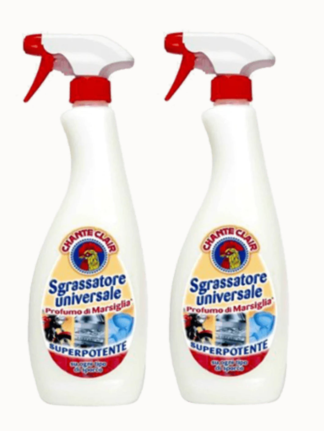 Chanteclair Marsiglia Sgrassatore All-Purpose Degreaser, Universal Cleaner- Oil Eater! 2 PACK 600 ml