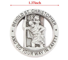 Load image into Gallery viewer, Saint Christopher Medal Car Saint Christopher Visor Clip Auto Sun Visor Accessories
