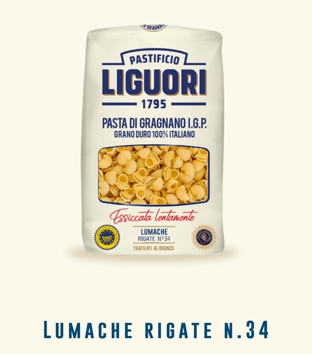 Liguori Lumache Rigate / N. 34 (16-Pack Discount)