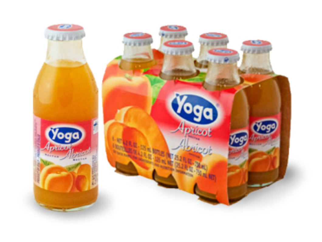 Yoga Juice Apricot Nectar - 4.2 oz Bottles / 6 pack