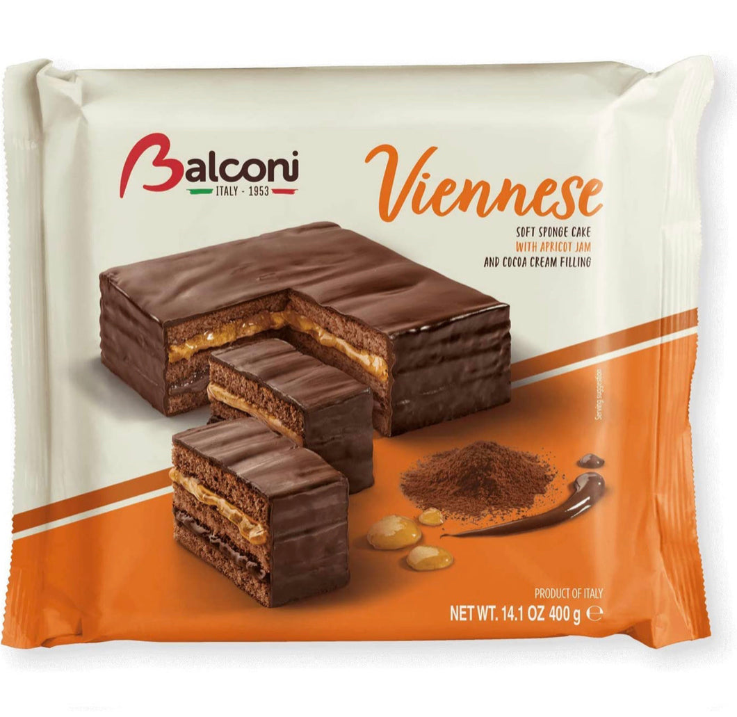 Balconi Viennese Apricot Chocolate Cake 400g (3-Pack)