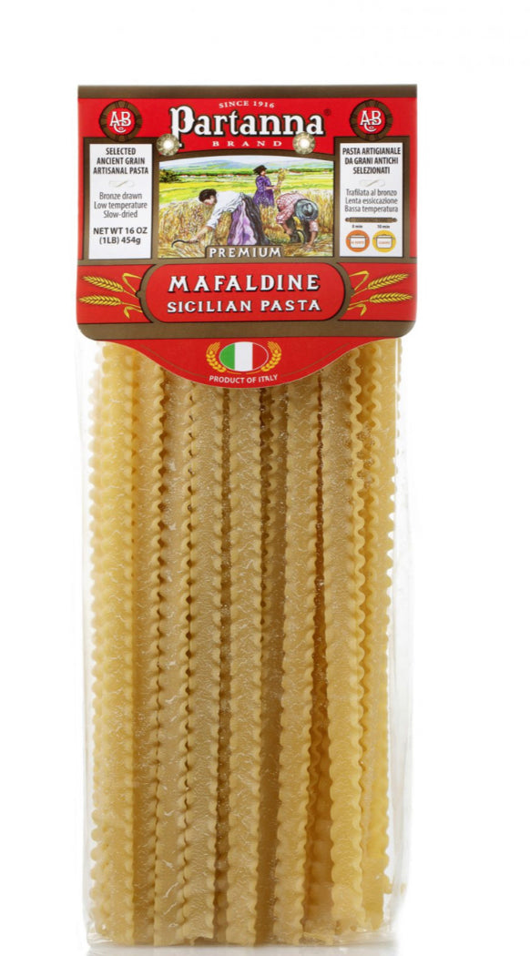 Mafaldine Sicilian Pasta - Partanna 1.1lb. (8-Packs Case)