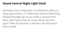 Load image into Gallery viewer, Italian Language Smart Wall Clock Italy Flag with Map Patriotic Home Decor Modern Design Sound Activated Night Light Wall Clock
