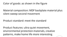 Load image into Gallery viewer, Manufacturer National Flag wall clock Small Wood Silent Clock Creative wall clock for Office Living Room
