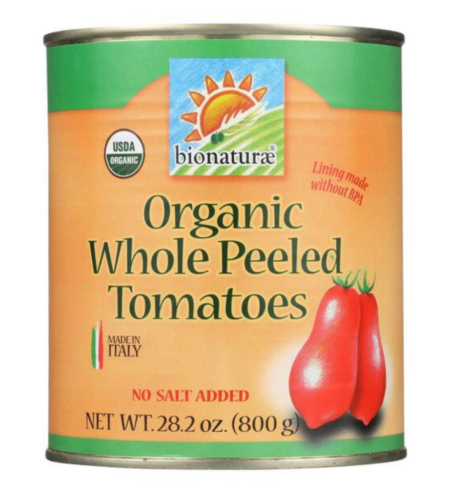 Bionaturae Organic Whole Peeled Tomatoes - Case Of 12 - 28.2 Oz.