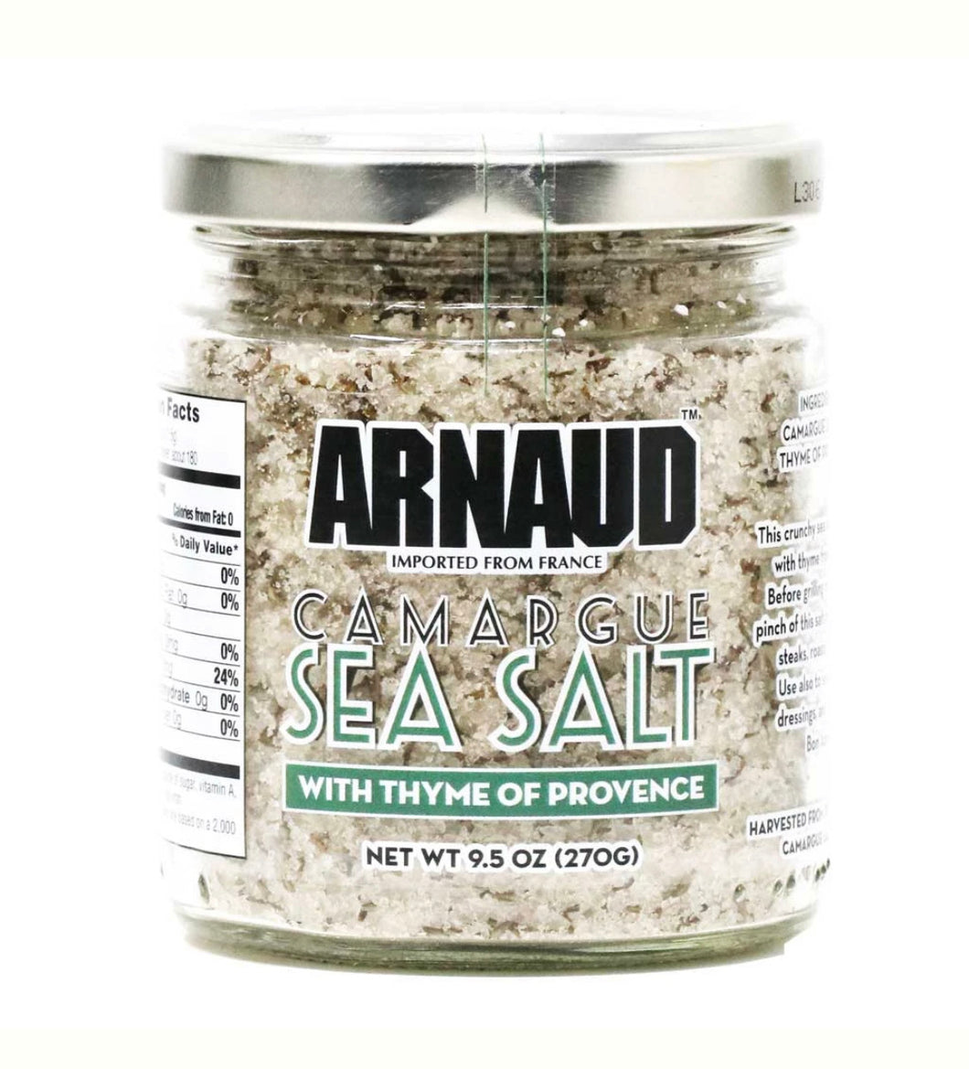 Arnaud - Camargue Sea Salt with Thyme, 9.5oz ( Case of 6/Jars )