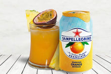 Load image into Gallery viewer, San Pellegrino Orange / Aranciata Sparkling Fruit Beverage, 6/Pack 11.15oz Cans.
