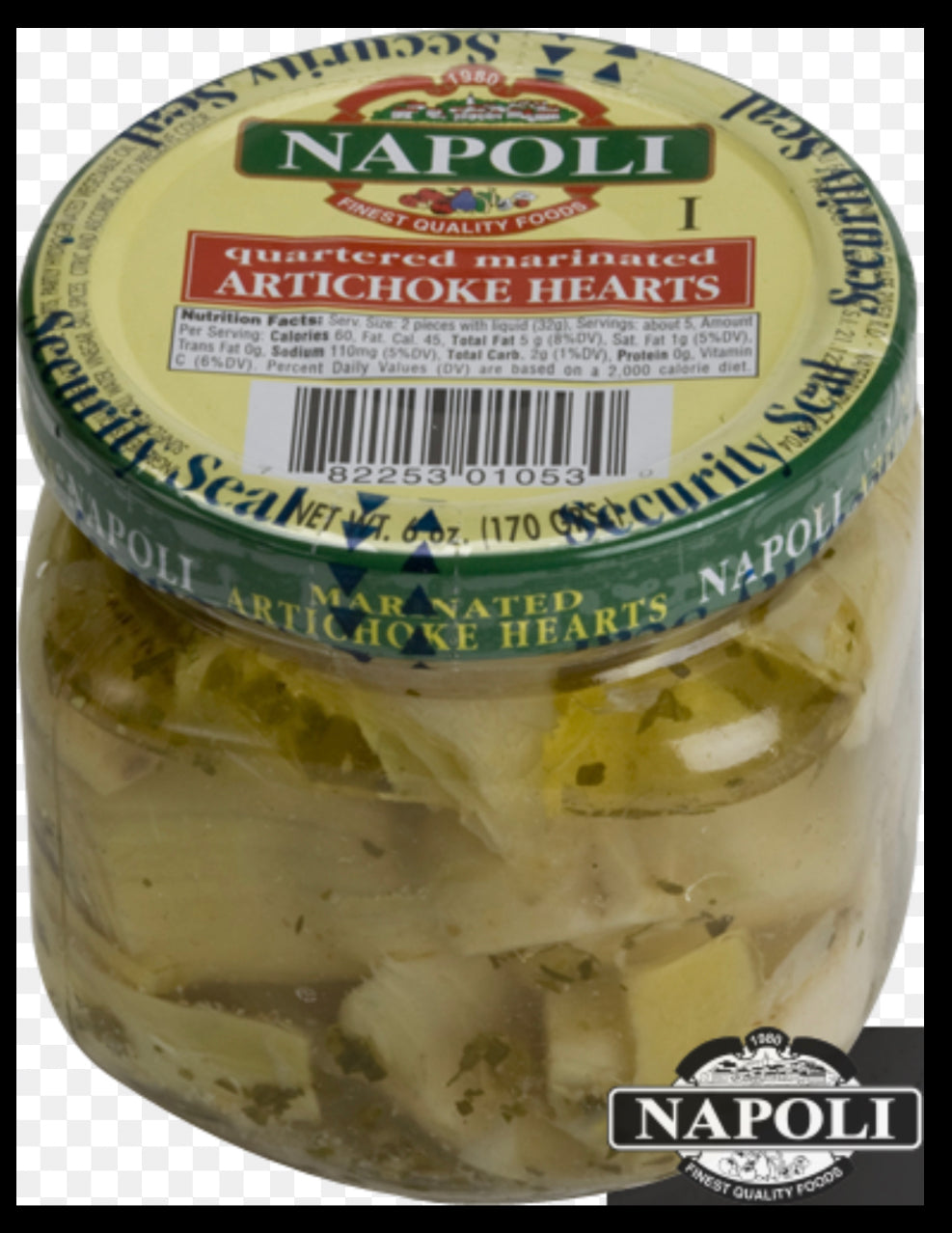 NAPOLI QUARTERED & MARINATED ARTICHOKE HEARTS 6 OZ. EACH (12-Pack)