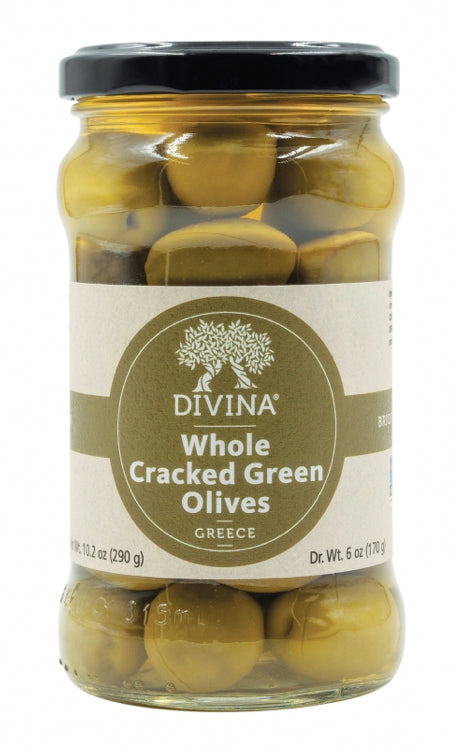 Cracked Green Olives