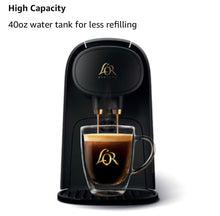 Load image into Gallery viewer, The LOR Barista System Coffee and Espresso Machine Combo by Philips, Black (+100 Ct. Case of Borbone Caffè)
