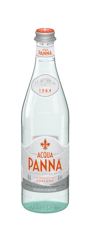 Acqua Panna Natural Spring Water 1liter/Glass Bottles (Case of 12)