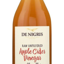 Load image into Gallery viewer, De Nigris, Raw Apple Cider Vinegar with Mother Organic 34 fl oz./1Lt. (Case of 6-Bottles )
