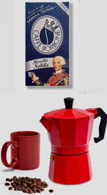 Load image into Gallery viewer, Borbone Ground Espresso Brick &amp; Mixpresso Aluminum Moka
