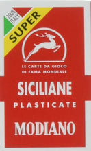 Load image into Gallery viewer, Modiano Siciliane N96 Plastic Coated Italian Regional Playing Cards Deck
