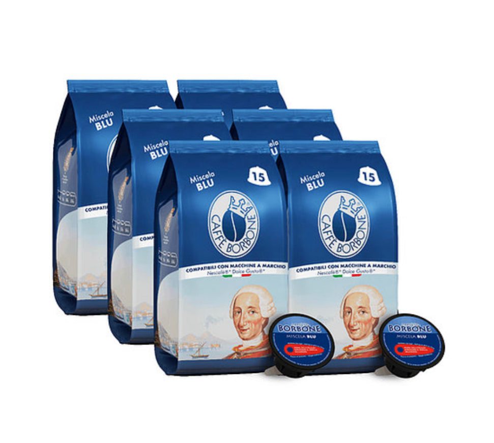 Caffe Borbone - Dolce Gusto NESCAFÉ® Compatible Capsules (Miscela Blue) -  90/CS