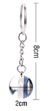 Load image into Gallery viewer, European Countries Map Keychain  Italy Vintage Map Glass Ball Key Chain Ring Travel Gift
