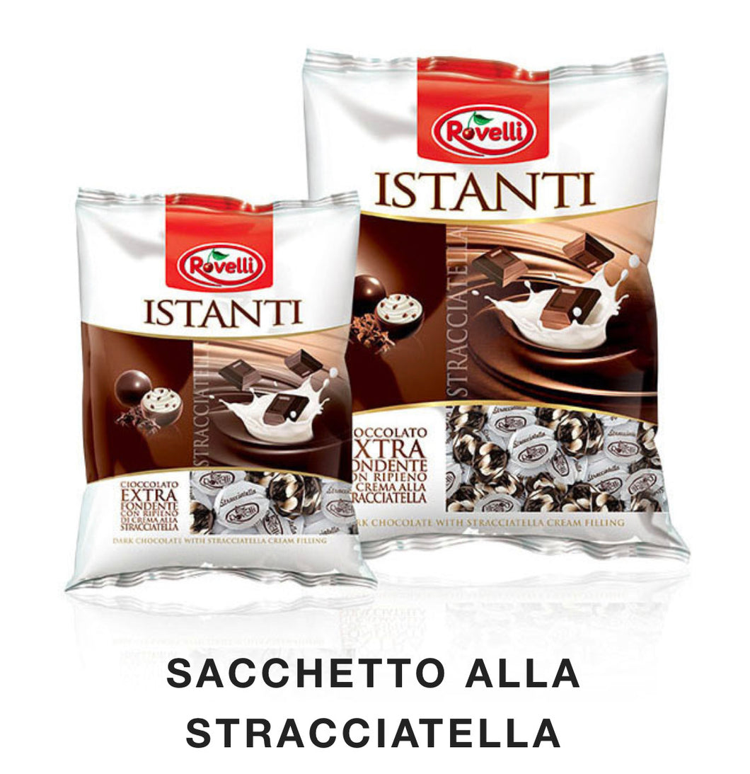 Rovelli - Choc w /Stracciatella Filling - Bag Istanti -( 28/packs in case) Each bag 160grams