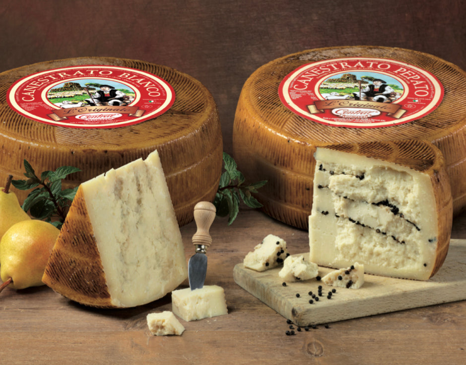 Canestrato Pepato Cheese (Roughly - 8lbs.)