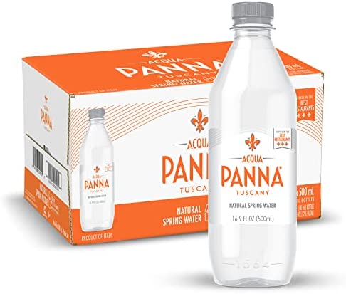 Acqua Panna Natural Spring Water, 16.9 Oz, Case Of 24 Plastic Bottles