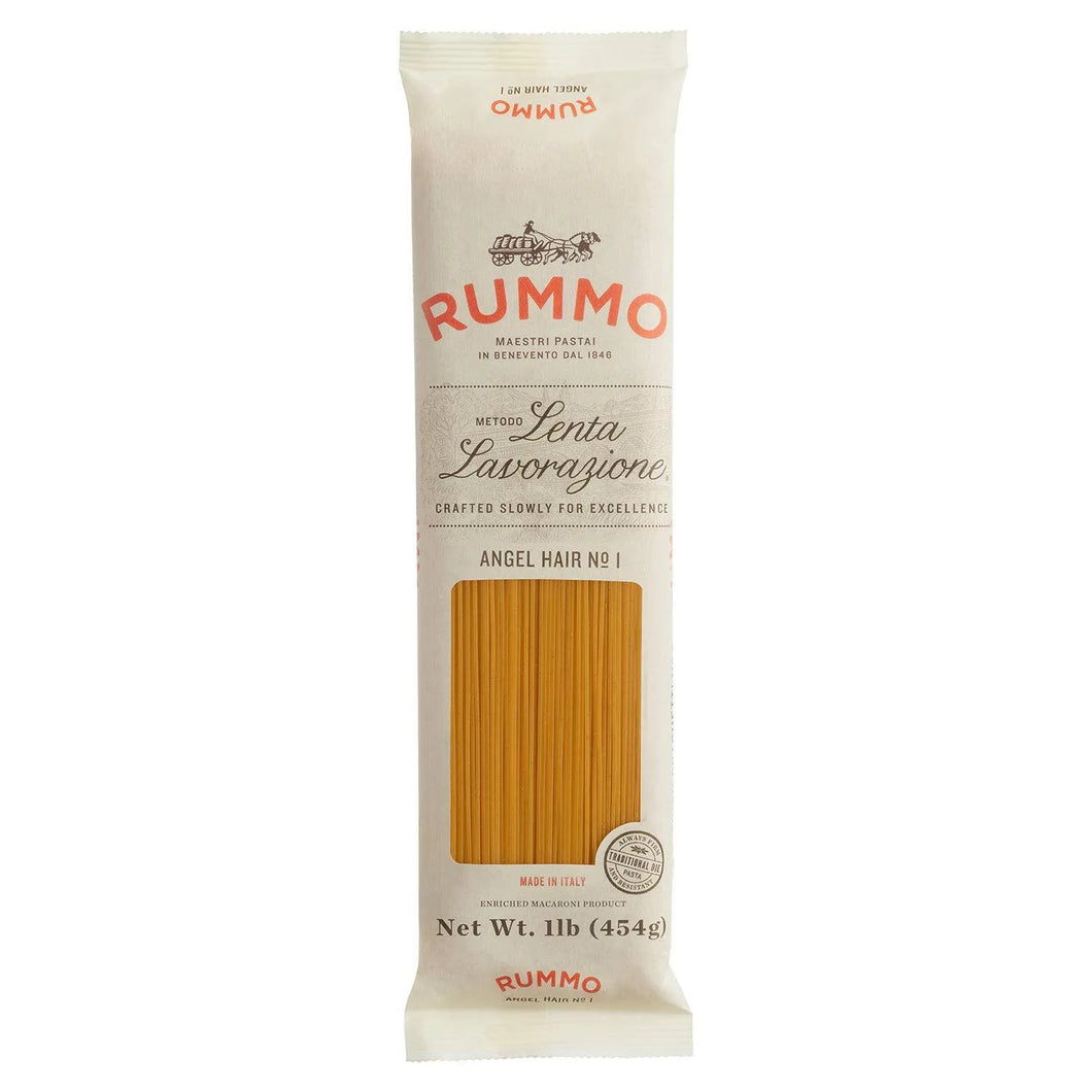 Rummo Pasta Angel Hair, #1, (1lb-Each 20-Packs Case)