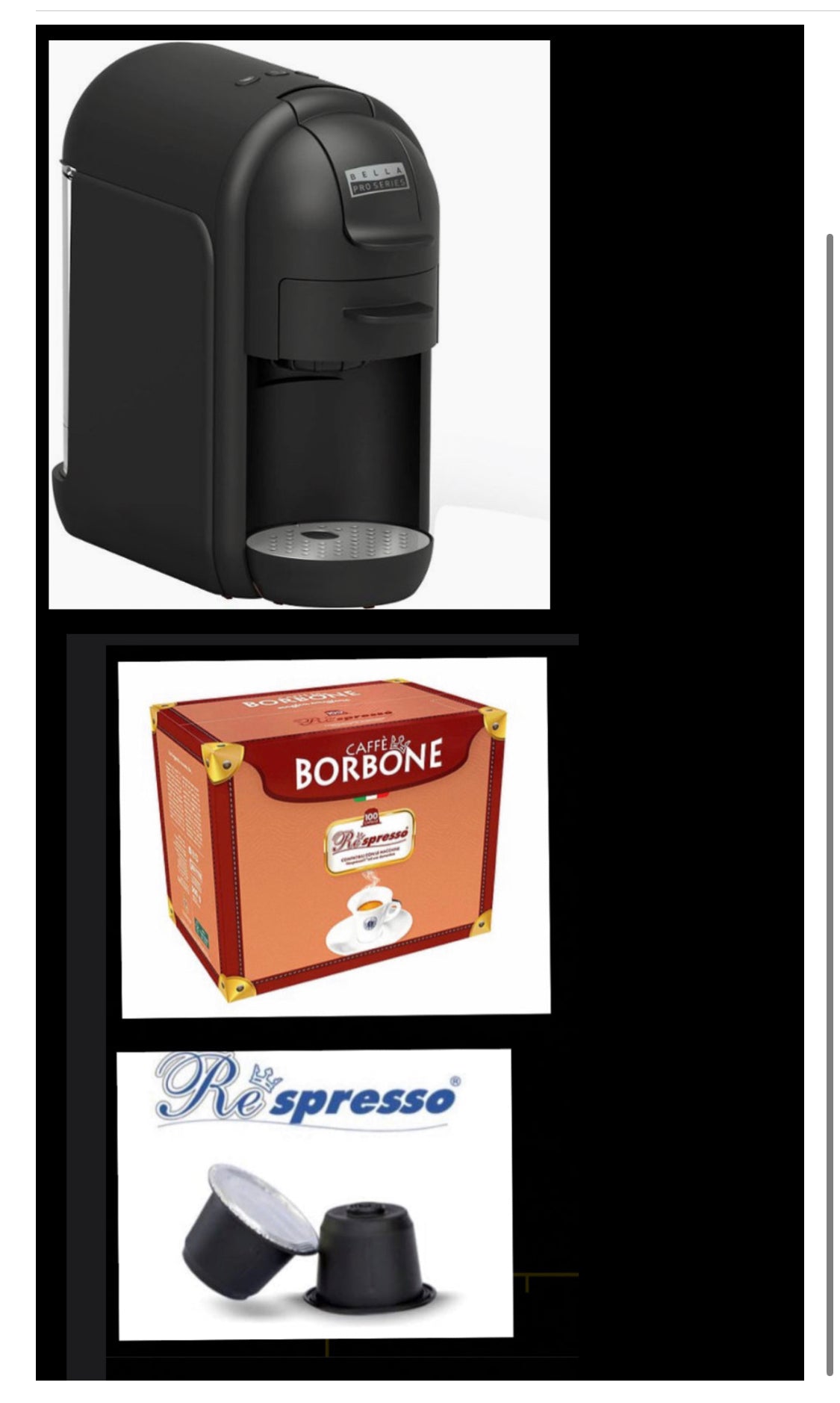 Bella Pro Series - Slim Espresso Machine with 20 Bars of Pressure - Stainless Steel