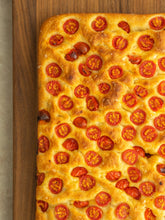 Load image into Gallery viewer, Bindi / Focaccia with Cherry Tomatoes ( Case of 5-Pieces) Local Pickup!!!
