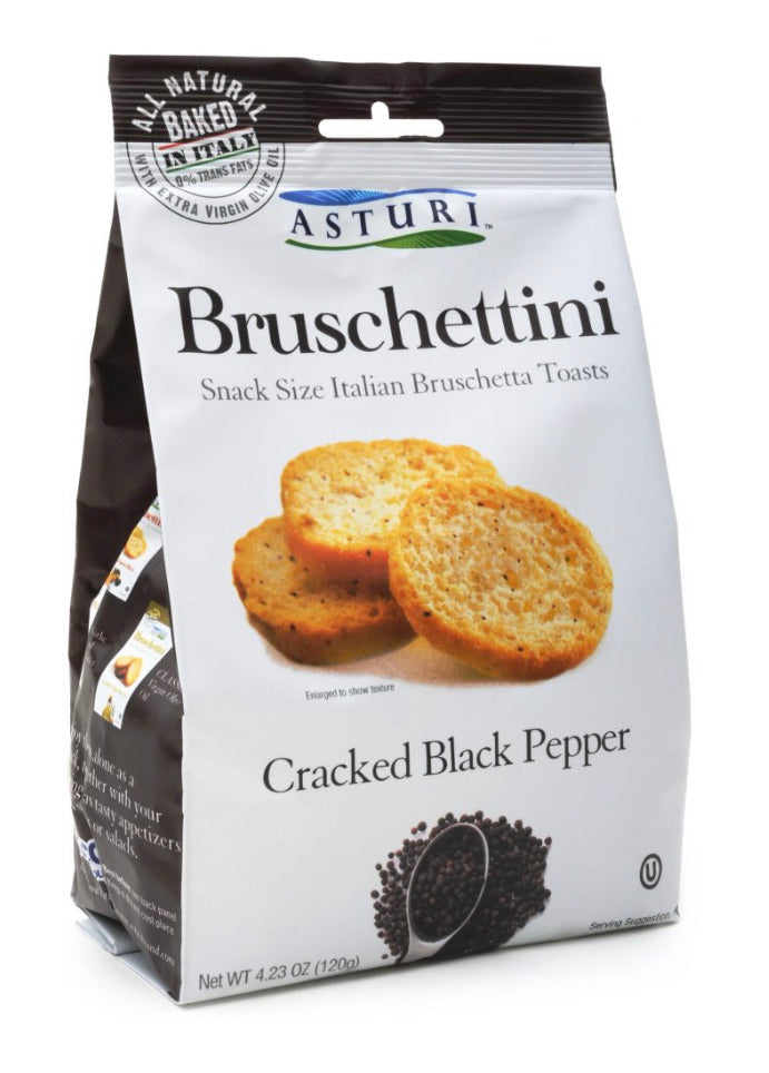 Asturi Bruschettini Cracked Black Pepper (12-Pack Special)