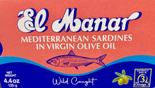 Load image into Gallery viewer, Canned Sardines in Olive Oil -
