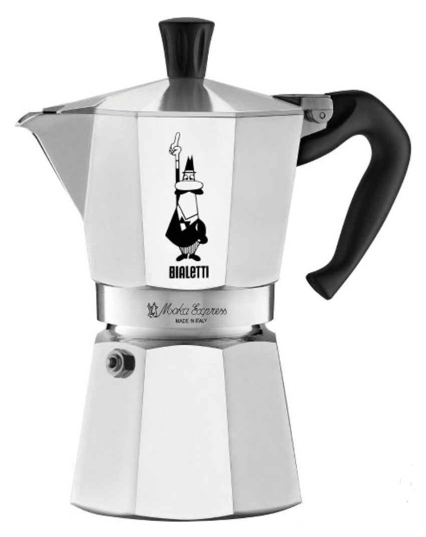 Bialetti - Moka Espresso Maker, 3 Cups (4.3 Oz - 130 Ml) Aluminium, Silver