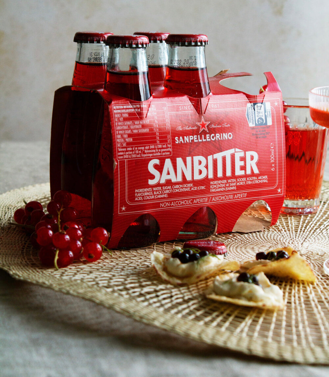 Sanbitter Non-Alcoholic Red Bitter Aperitif by San Pellegrino - 10 x 1 ...