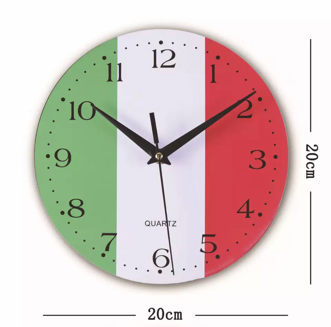 Manufacturer National Flag wall clock Small Wood Silent Clock Creative wall clock for Office Living Room