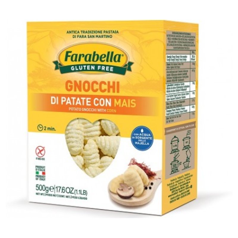 Farabella Gluten Free Gnocchi, 17.6oz/500grams. (6/Packs)