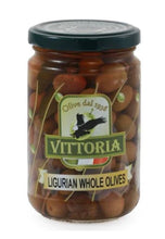 Load image into Gallery viewer, Vittoria Ligurian Whole Olives, 11.08 oz (Case of 12 Jars)
