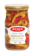 Load image into Gallery viewer, Iposea Peppers in Oil, 10oz / 290gram (6-Glass Jar Pack)
