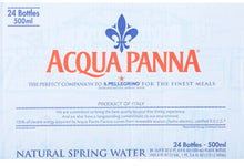 Load image into Gallery viewer, Acqua Panna Still Mineral Water 500ml Plastic Bottles (24 per Case)
