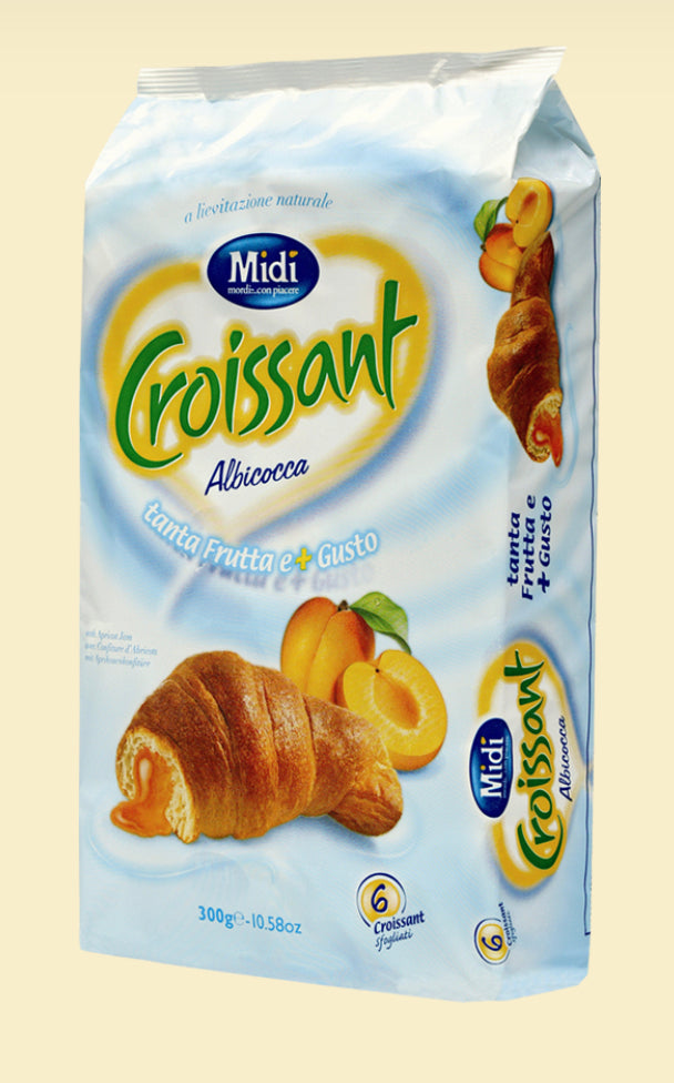 Midi Croissant with Apricot Cream Filling, 6 Pack, 10.56 oz (Case