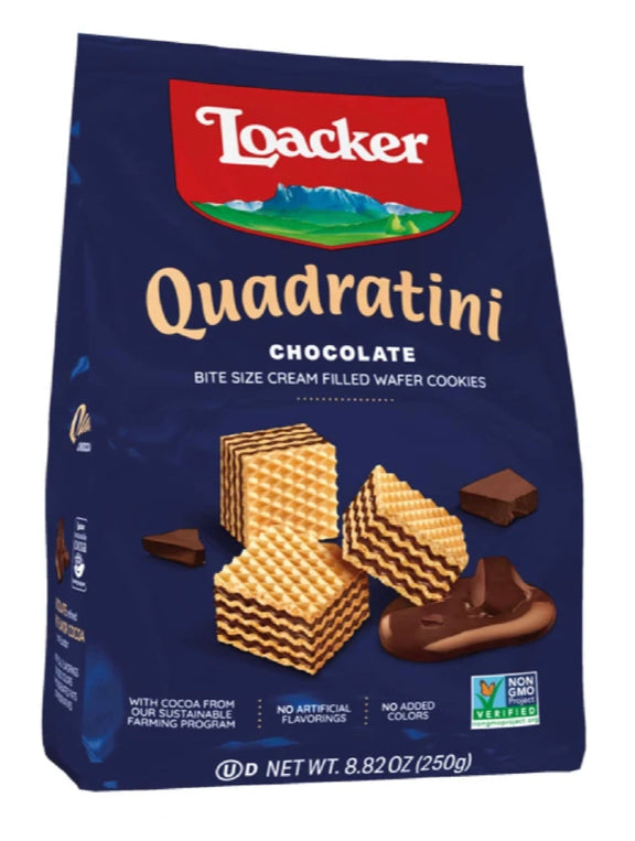 Loacker Chocolate Quadratini, 8.82 oz (3-Pack Special)