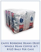 Load image into Gallery viewer, Caffe Borbone Beans (Red) - Whole Bean Coffee 6/1 KILO Bags Per Case
