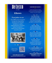 Load image into Gallery viewer, De Cecco - Elbows Pasta from Italy  no. 81 - 1 lb / 20 Packages per case
