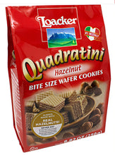 Load image into Gallery viewer, Loacker Quadratini Hazelnut Cube Wafer - 8.82 oz (3- Pack Special)
