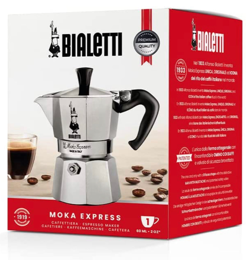 Bialetti Moka Express 1 Cup Espresso Maker