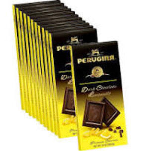 LEMON DARK CHOCOLATE BAR - PERUGINA LIMONCELLO PREMIUM ITALIAN - 3OZ Bars ( Case Of 12 )