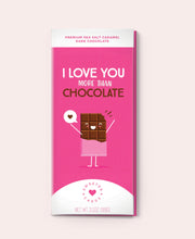 Load image into Gallery viewer, I love you chocolate card
